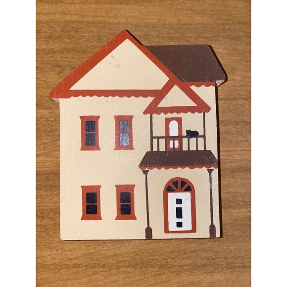 Lot of 7 Vintage Cat's Meow Assorted Village Pieces 80's & 90's SIGNED - Picture 6 of 8